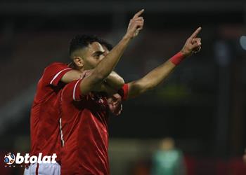 فيديو حسين الشحات يسجل هدف الأهلي الثاني أمام الرجاء