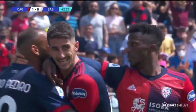 هدف فوز كالياري علي ساسولو 1 0 الدوري الايطالي