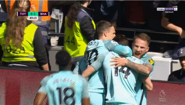 هدف فوز برايتون الرائع علي توتنهام 1 0 الدوري الانجليزي