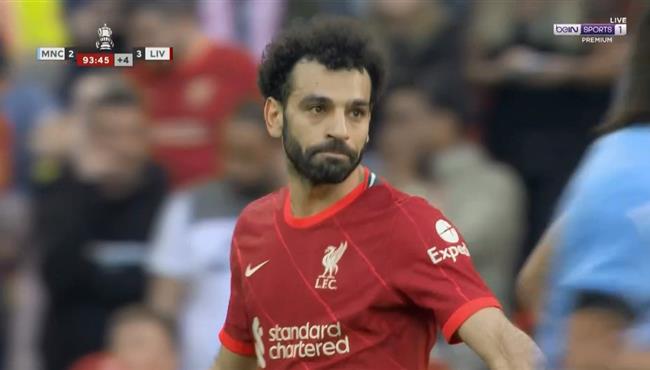 محمد صلاح يهدر فرصة هدف في الوقت القاتل امام مانشستر سيتي