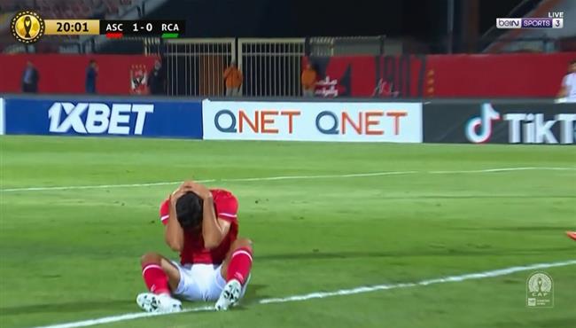 محمد شريف يهدر هدف محقق امام الرجاء بدوري ابطال افريقيا