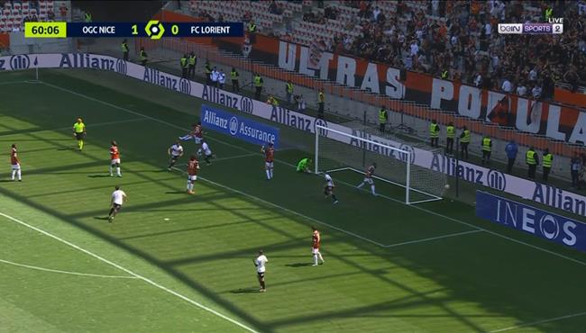 اهداف مباراة نيس ولوريان 2 1 الدوري الفرنسي