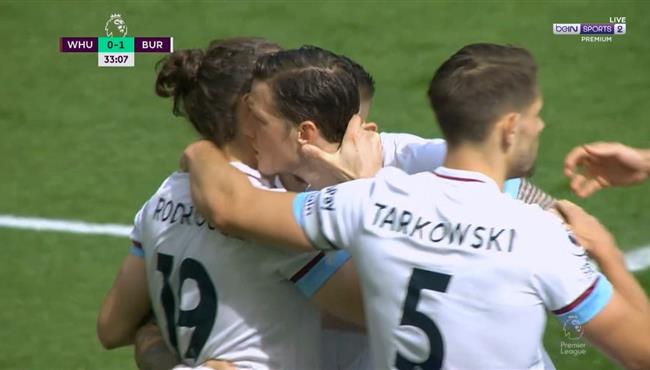 اهداف مباراة وست هام وبيرنلي 1 1 الدوري الانجليزي