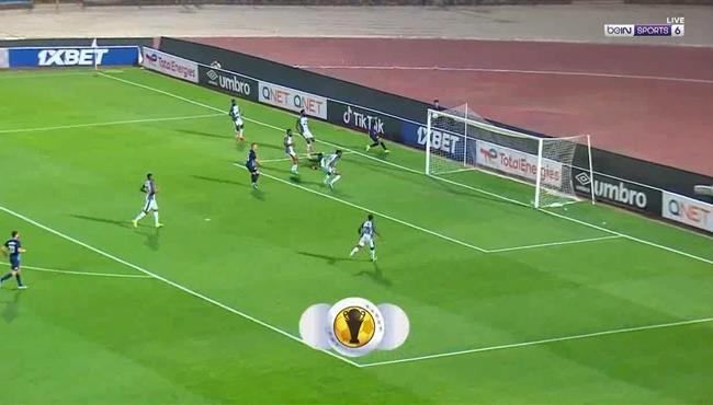 العارضة تحرم ابراهيم عادل من تسجيل هدف امام مازيمبي