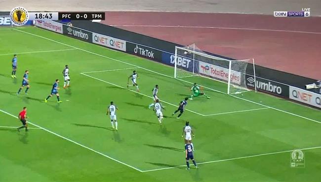 تصدي حارس مازيمبي يحرم عمر جابر من تسجيل هدف