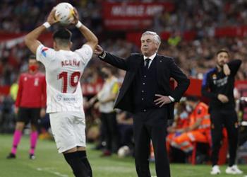 أنشيلوتي ساخر ا من التحكيم أمام إشبيلية إذا حصل كامافينجا على بطاقة حمراء لكانت اكتملت الخطة