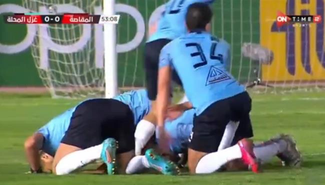 هدف فوز غزل المحلة علي مصر المقاصة 1 0 الدوري المصري