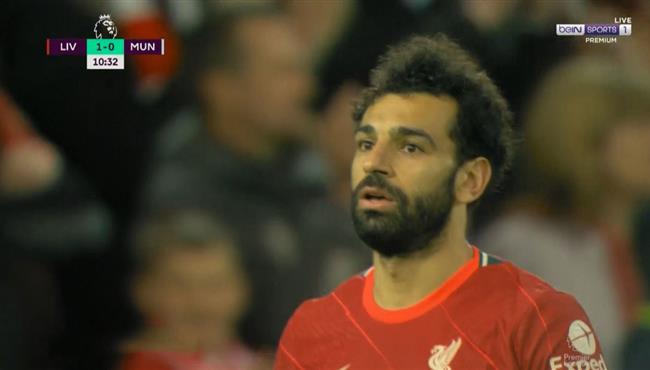 اسيست محمد صلاح هدف ليفربول الاول في مرمي مانشستر يونايتد بالدوري الانجليزي