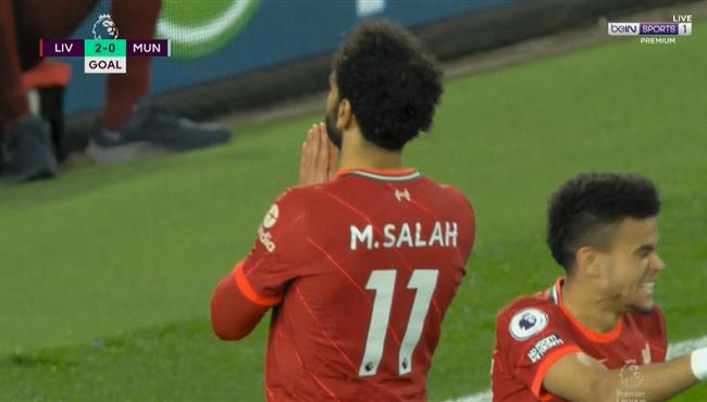 هدف محمد صلاح الاول في مرمي مانشستر يونايتد اسيست ساديو ماني