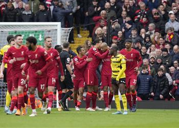 ليفربول يحقق إنجاز ا تاريخي ا بعد فوزه على واتفورد في الدوري الإنجليزي