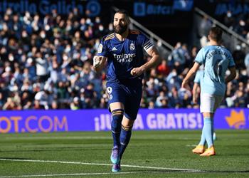 فيديو بركلتي جزاء بنزيما يقود ريال مدريد للفوز على سيلتا فيجو قبل صدام تشيلسي