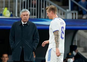 كروس يكشف كواليس حديثه مع أنشيلوتي بعد انفعاله وي صر ح لن نترك لقب الليجا