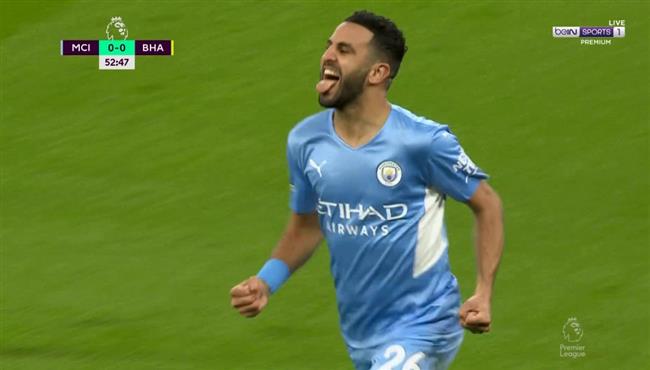 هدف رياض محرز في مرمي برايتون بالدوري الانجليزي