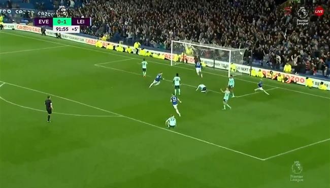 اهداف مباراة ايفرتون وليستر سيتي 1 1 الدوري الانجليزي