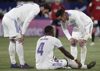 فحص طبي يحسم موقف ألابا من المشاركة في مباراة ريال مدريد ومانشستر سيتي