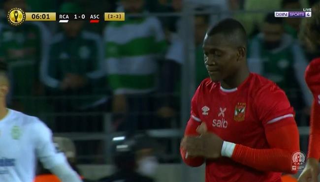 ديانج يهدر هدف محقق للاهلي امام الرجاء بدوري ابطال افريقيا