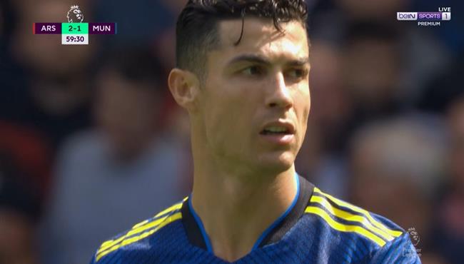 هدف رونالدو الملغي امام ارسنال بالدوري الانجليزي