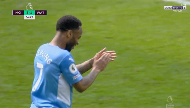 رحيم سترلينج يهدر فرصة هدف امام واتفورد بالدوري الانجليزي