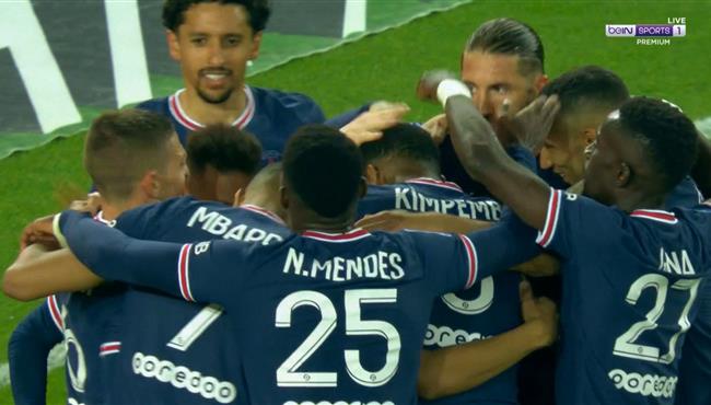 اهداف مباراة باريس سان جيرمان ولينس 1 1 الدوري الفرنسي