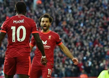 ماتيب تمريرة ماني إلى محمد صلاح أمام مانشستر يونايتد صعب إيقافها