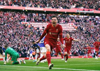 فيديو محمد صلاح يصنع وروبرتسون يسجل هدف ليفربول الأول أمام إيفرتون