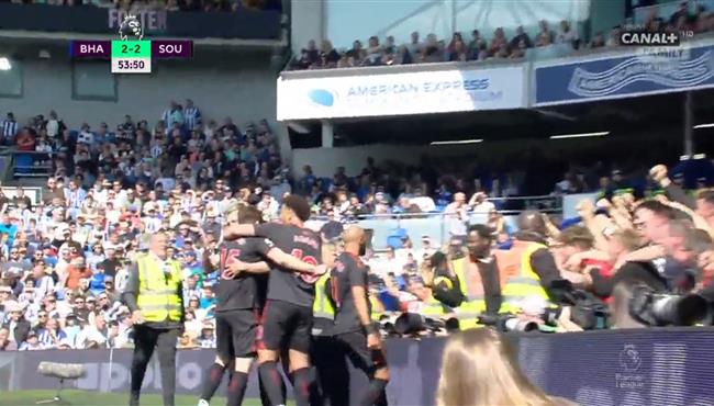 اهداف مباراة ساوثامبتون وبرايتون 2 2 الدوري الانجليزي