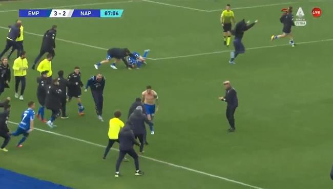 اهداف مباراة نابولي وامبولي المثيرة 2 3 الدوري الايطالي