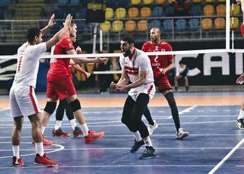 الزمالك بطل ا لكأس مصر لكرة الطائرة بعد الفوز على الأهلي 3 1