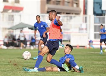 مران الزمالك تقسيمة كاملة لأول مرة وفيريرا يمنح تعليمات فنية للاعبين استعداد ا لـ المصري