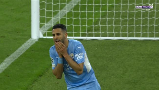 رياض محرز كاد ان يسجل هدف رائع امام ريال مدريد بدوري ابطال اوروبا