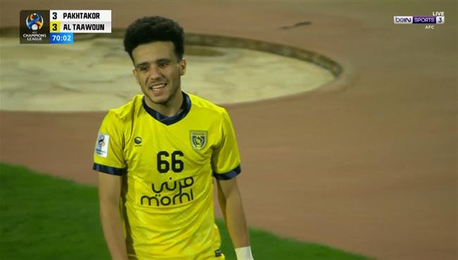 هاتريك اسيست مصطفي فتحي في مباراة التعاون وباختاكور بدوري ابطال اسيا