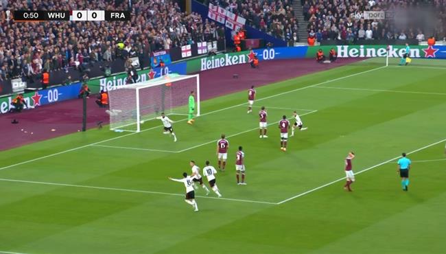 اهداف مباراة اينتراخت فرانكفورت ووست هام 2 1 الدوري الاوروبي