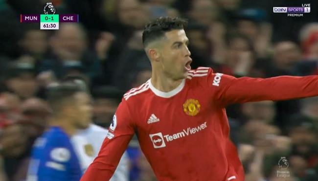 هدف كريستيانو رونالدو في مرمي تشيلسي الدوري الانجليزي