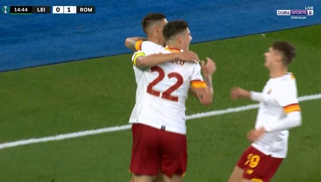 اهداف مباراة روما وليستر سيتي 1 1 دوري المؤتمر الاوروبي