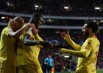 فيديو بمشاركة محمد صلاح ليفربول يضع قدم ا في نصف نهائي دوري الأبطال بثلاثية في بنفيكا