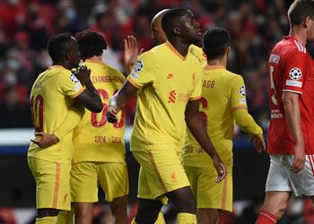 ليفربول يحقق رقم ا تاريخي ا لأول مرة بعد الفوز على بنفيكا