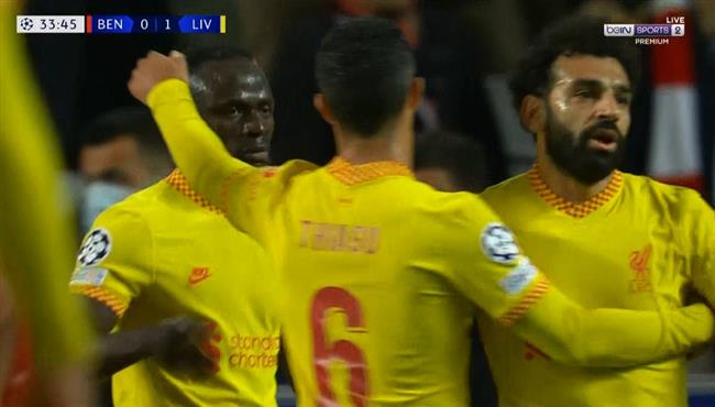 هدف ساديو ماني في مرمي بنفيكا بدوري ابطال اوروبا