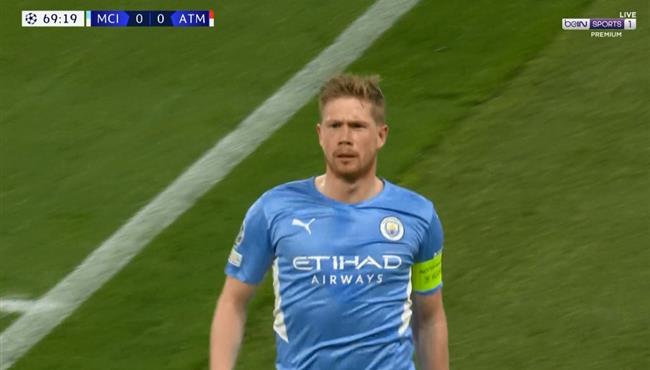 هدف مانشستر سيتي في مرمي اتلتيكو مدريد بدوري ابطال اوروبا دي بروين