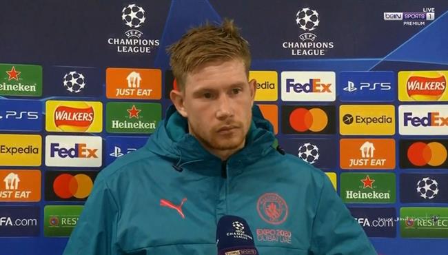 تصريحات دي بروين بعد مباراة مانشستر سيتي واتلتيكو مدريد