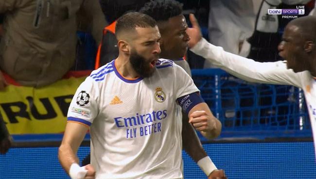 هدف كريم بنزيما الاول في مرمي تشيلسي بدوري ابطال اوروبا