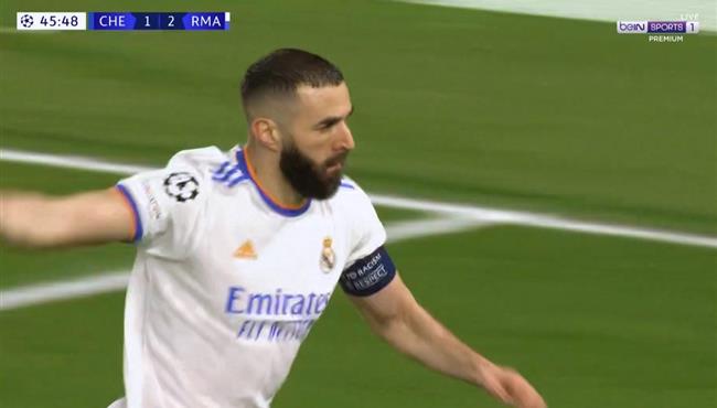 هاتريك كريم بنزيما امام تشيلسي بدوري ابطال اوروبا