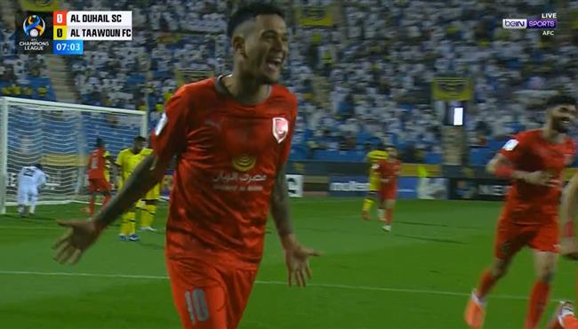 هدف الدحيل الاول في مرمي التعاون بدوري ابطال اسيا