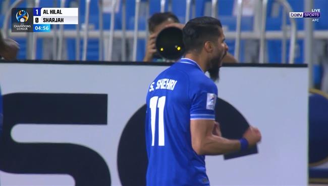 هدف الهلال الاول في مرمي الشارقة بدوري ابطال اسيا