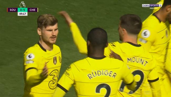 اهداف مباراة تشيلسي وساوثهامبتون 6 0 الدوري الانجليزي