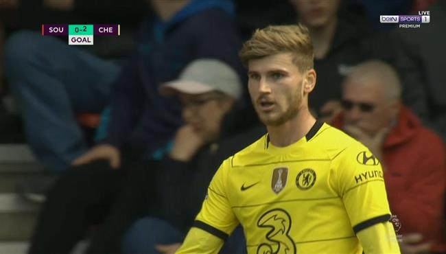 هدف تيمو فيرنر الرائع في مرمي ساوثهامبتون بالدوري الانجليزي