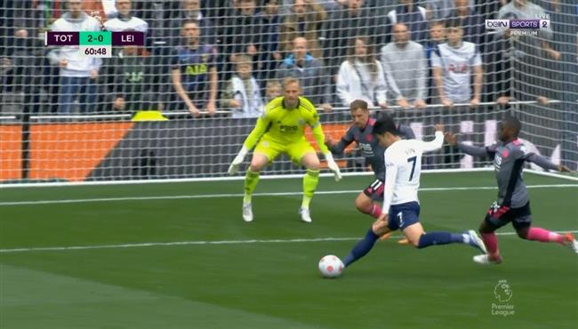 هدف سون الاول في مرمي ليستر سيتي بالدوري الانجليزي