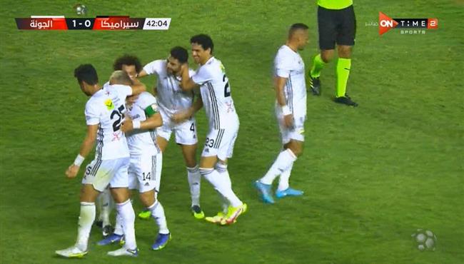 اهداف مباراة سيراميكا كليوباترا والجونة 3 2 الدوري المصري