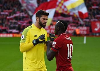 أليسون سعيد لأننا نمتلك ساديو ماني الم ذهل في ليفربول