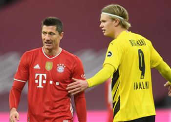 بايرن ميونخ يثير استياء ليفاندوفسكي بسبب هالاند