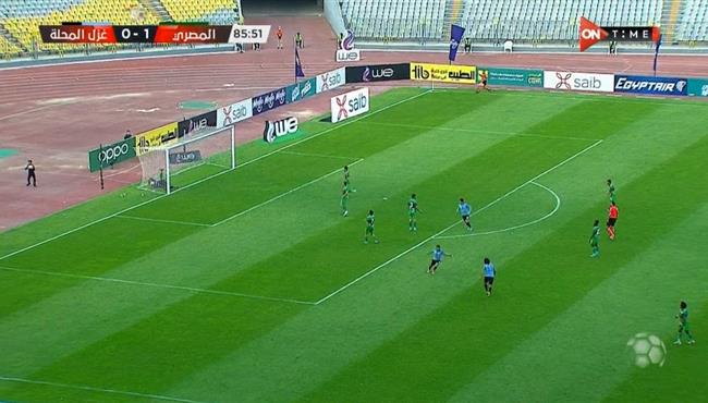 اهداف مباراة المصري وغزل المحلة 1 1 الدوري المصري